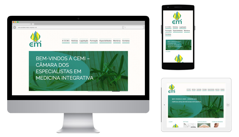 Sites 365 - Ping - Portefólio - C.E.M.I. – Câmara dos Especialistas em Medicina Integrativa